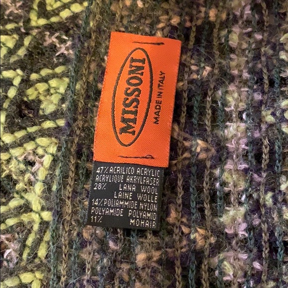 Missoni Wool/Mohair Blend Scarf - Picture 3 of 4